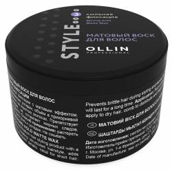 Матовый воск для волос сильной фиксации Ollin Professional  Strong Hold Matte Wax 50 g