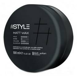 Матовий віск для укладання волосся (рівень фіксації 4) Dott. Solari #Style Black Line Matt Wax 100 ml