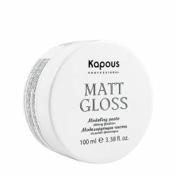 Моделирующая паста для волос сильной фиксации Kapous Professional Styling Matt Gloss 100 ml