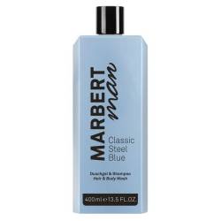 Чоловічий шампунь-гель для душу Marbert Man Classic Steel Blue Shower Gel & Shampoo 400 ml
