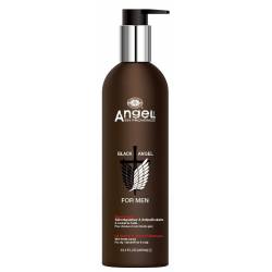 Мужской шампунь против перхоти для жирных волос с экстрактом периллы Angel Professional Black Angel Oil Control and Dandruff Shampoo 400 ml