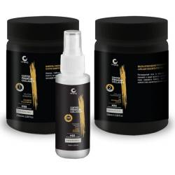 Набор для коллагенирования и выпрямления волос H-Tokyo Pro Coffee Premium Collagen Kit 2x50 ml+25 ml