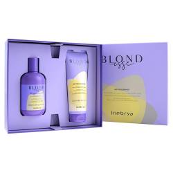 Набор для осветленных и седых волос с антижелтым эффектом Inebrya Blondesse No-Yellow Kit