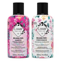 Набор для увлажнения и блеска волос Inoar G.Hair Relaxa Fios Kit 2x300 ml