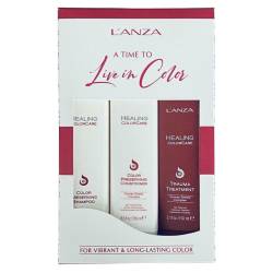 Набір для захисту кольору фарбованого волосся L'anza Healing ColorCare Holiday Trio Box