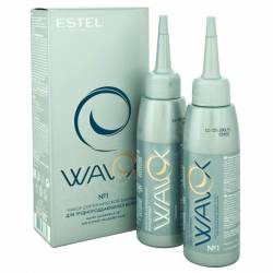 Набор химической завивки Estel WAVEX №1  для волос которые тяжело поддаются завивке