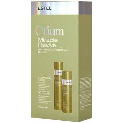 Набор шампунь 250 мл. + бальзам для восстановления волос 200 мл. Estel Professional Otium Miracle Revive