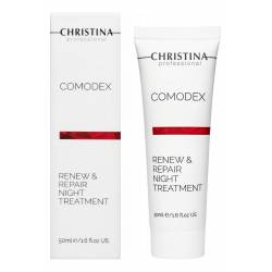 Нічний гель для особи Оновлення та відновлення Christina Comodex Renew & Repair Night Treatment 50 ml