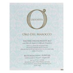 Обесцвечивающий порошок для волос с маслом арганы Barex Olioseta Oro Del Marocco Blue Bleaching Powder 30 g