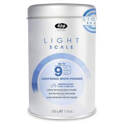 Осветляющий порошок для волос до 9 тонов Lisap Light Scale Up to 9, 500 g