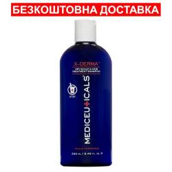 Отшелушивающий шампунь против сухости и зуда кожи головы Mediceuticals Scalp Therapies X-Derma Shampoo 250 ml