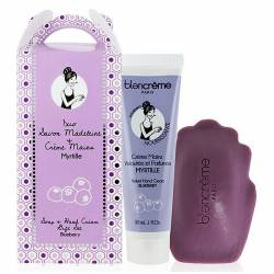 Подарочный набор для рук мыло и крем Черника Blancrème Soap+Hand Cream Gift Set Blueberry