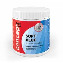 Порошок для осветления волос Concept Soft Blue Lightening Powder 500 g
