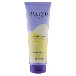 Маска для освітленого або сивого волосся з антижовтим ефектом Inebrya Blondesse No-Yellow Mask 250 ml