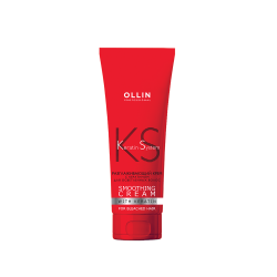 Разглаживающий крем с кератином для осветленных волос Ollin Professional 250 ml