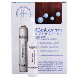Salerm Kera-Plus Кератин для волос 4x10 ml