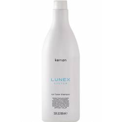 Шампунь для холодних відтінків блонд Kemon Lunex System Ice Toner Shampoo тисячу ml