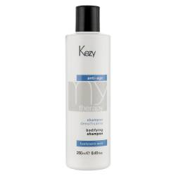 Шампунь для придания густоты истонченным волосам с гиалуроновой кислотой Kezy MyTherapy Anti-Age Hyaluronic Acid Bodifying Shampoo 250 ml