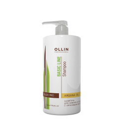 Шампунь для сяйва і блиску з аргановою олією Ollin Professional Basic Line Argan Oil Shine & Brilliance Shampoo 750 ml