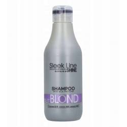 Шампунь для світлого волосся нейтралізує жовтизну Stapiz Sleek Line Violet Shampoo 300 ml