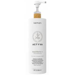 Шампунь для жирной кожи головы и сухих волос Kemon Actyva Equilibrio S Shampoo 1000 ml