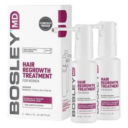 Спрей с миноксидилом 2% для восстановления роста волос у женщин Bosley MD Hair Regrowth Treatment For Women Sprayer 2x60 ml
