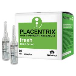 Тонизирующий лосьон против выпадения волос в ампулах Farmagan Placentrix Fresh Tonic Action 10x7,5 ml