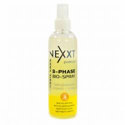 Трехфазный спрей-уход, питание, защита, дыхание волос Nexxt Professional 3-PHASE BIO - SPRAY 250 ml