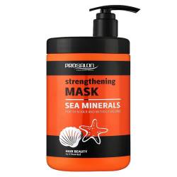Зміцнююча маска для тонкого волосся без створення об'єму Prosalon Sea Mineral Strengthening Mask 1000 ml