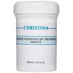 Увлажняющий дневной крем для нормальной и сухой кожи Christina Delicate Hydrating Day Treatment + Vitamin E 250 ml