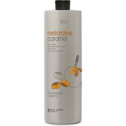 Восстанавливающий профессиональный шампунь для волос с карамелью и кератином Dott. Solari Professional Shampoo Restorative Caramel 1000 ml