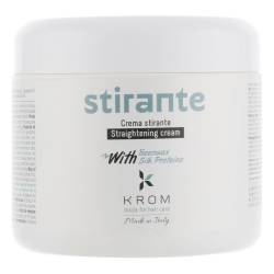 Випрямляючий крем для волосся з бджолиним воском та протеїнами шовку Krom Stirante Cream 500 ml