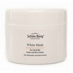 Японская Сухая маска для лица на основе белой глины Schön Berg White Mask 120 ml 